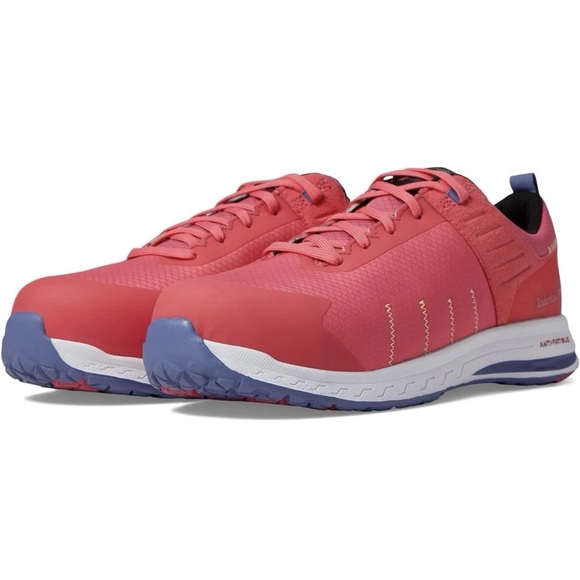 Timberland PRO® Overdrive Composite Safety Toe Women's Sneakers-Pink-Size 7M - Picture 1 of 5